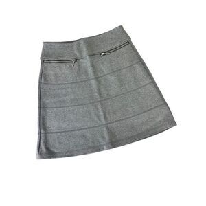 Athleta Strata A-Line Everyday Ponte Knit Mini Skirt XS Charcoal Gray‎